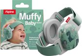 Alpine Muffy Baby Comfort (12-48 Maanden) - CE & ANSI Gecertificeerde Koptelefoon Baby - Verstelbare Gehoorbescherming Baby en Kinderen - Unieke Hoofdband voor Veilige & Comfortabele Pasvorm - 24 dB Demping - Happy Dinos