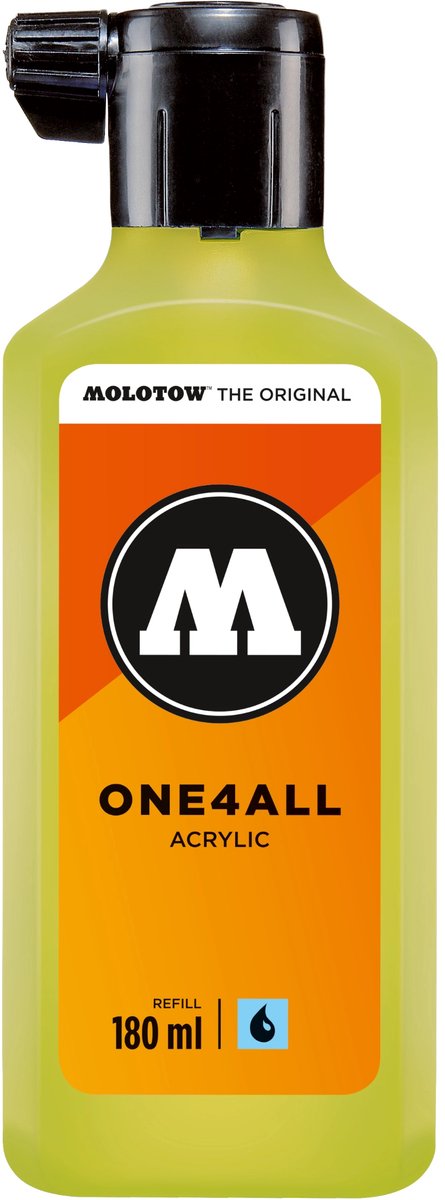 Molotow ONE4ALL™ - 180ml Natuur Groen Licht navul Inkt op acrylbasis