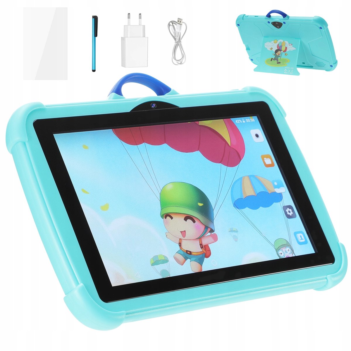 Kindertablet 7 inch - Peutertablet - 32GB - Blauw - Met Hoesje & Ouderlijk Toezicht