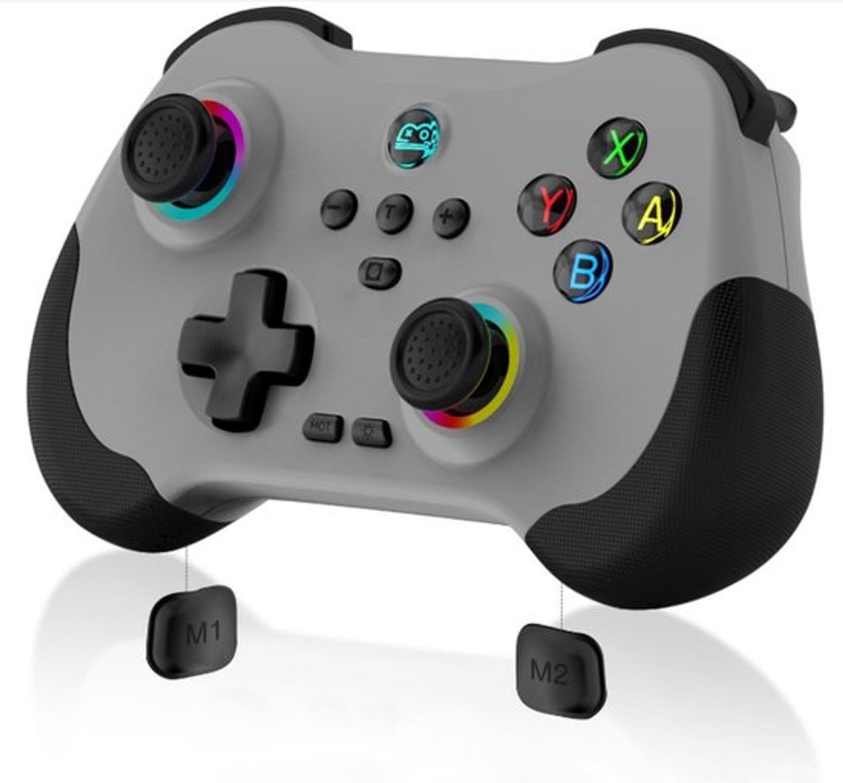 Kraftverdia® - Mobiele gamecontroller geschikt voor iPad/iPhone/tablet - Cloud Controller Remote Joystick geschikt voor iOS/Android - Draadloze Switch Controller - met macroknoppen - Hall-Rocker - Hall-Trigger -Grijs