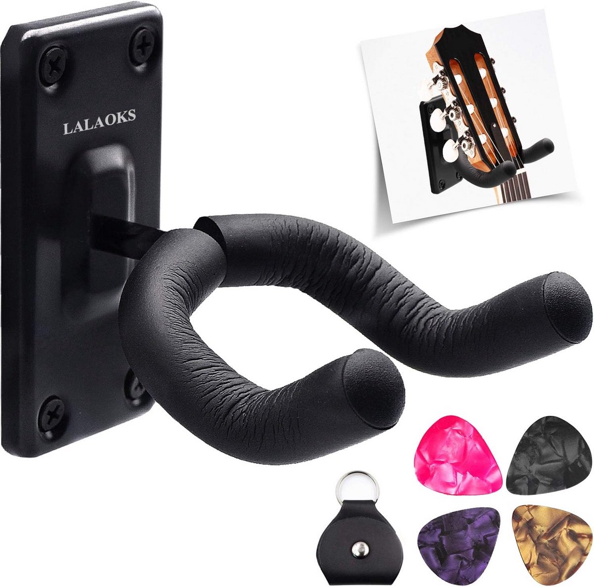 Universele Gitaar Muurbeugel - Hanger voor Gitaar, Bas, Ukulele en Meer