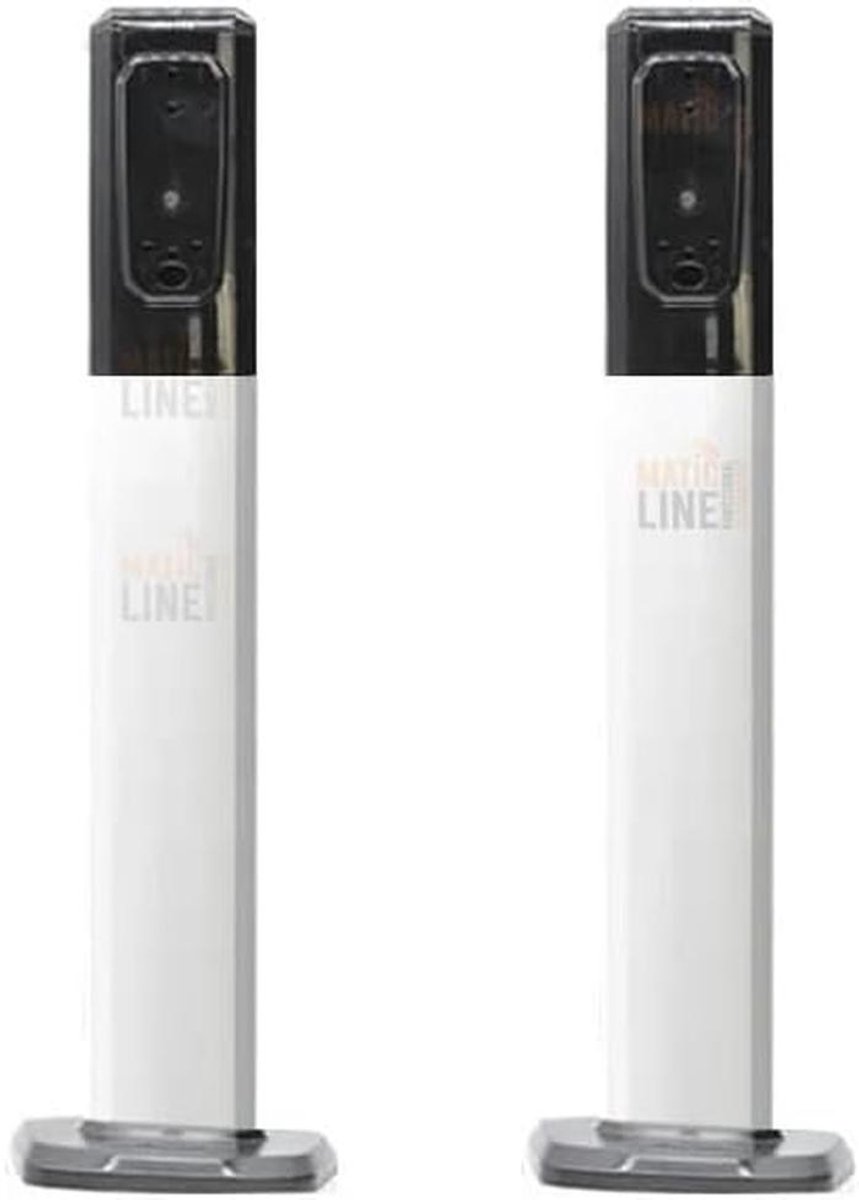 Aluminium Zuilen - Fotocel Zuilen - Poorten Beveiligen - Verstelbare Hoogte - 522 mm - Aluminium