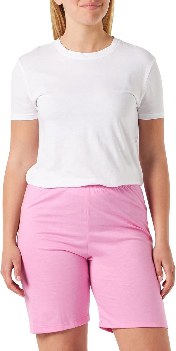 Dames Bermuda Korte Broek Katoen Elastische Tailleband