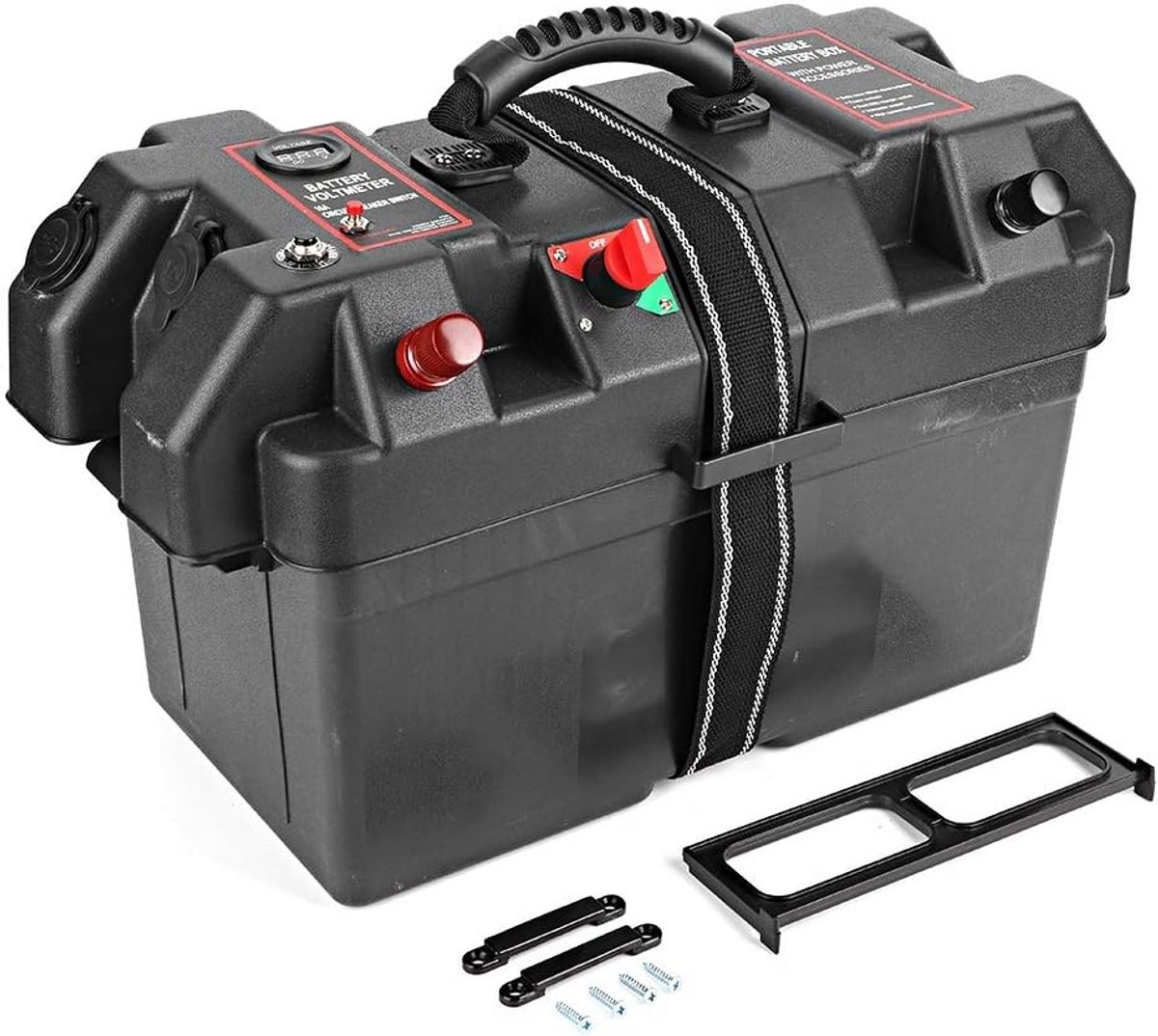 12V Accubak voor Trollingmotor Power Center Station met USB-Aansluiting