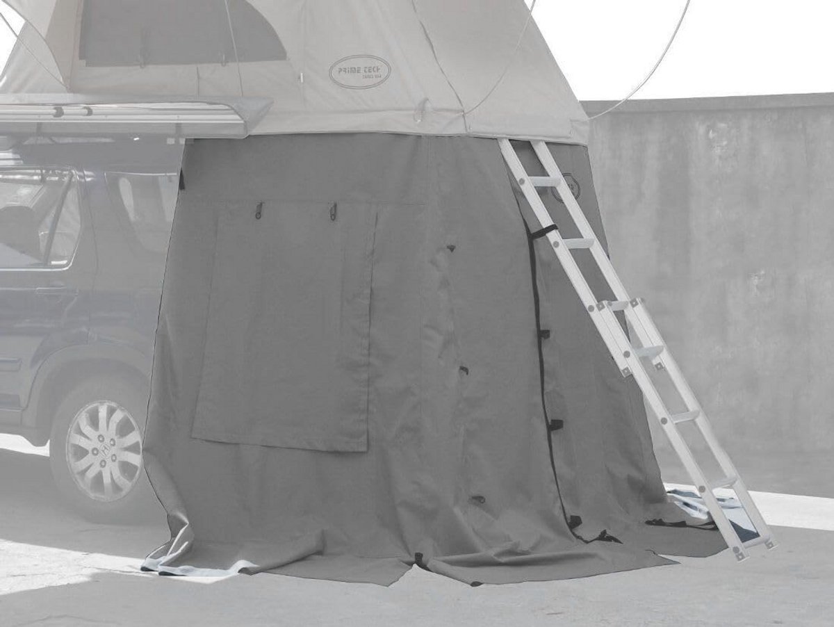 Voortent voor Autodaktent 180x120x200 cm Universele Campingtent Grijs