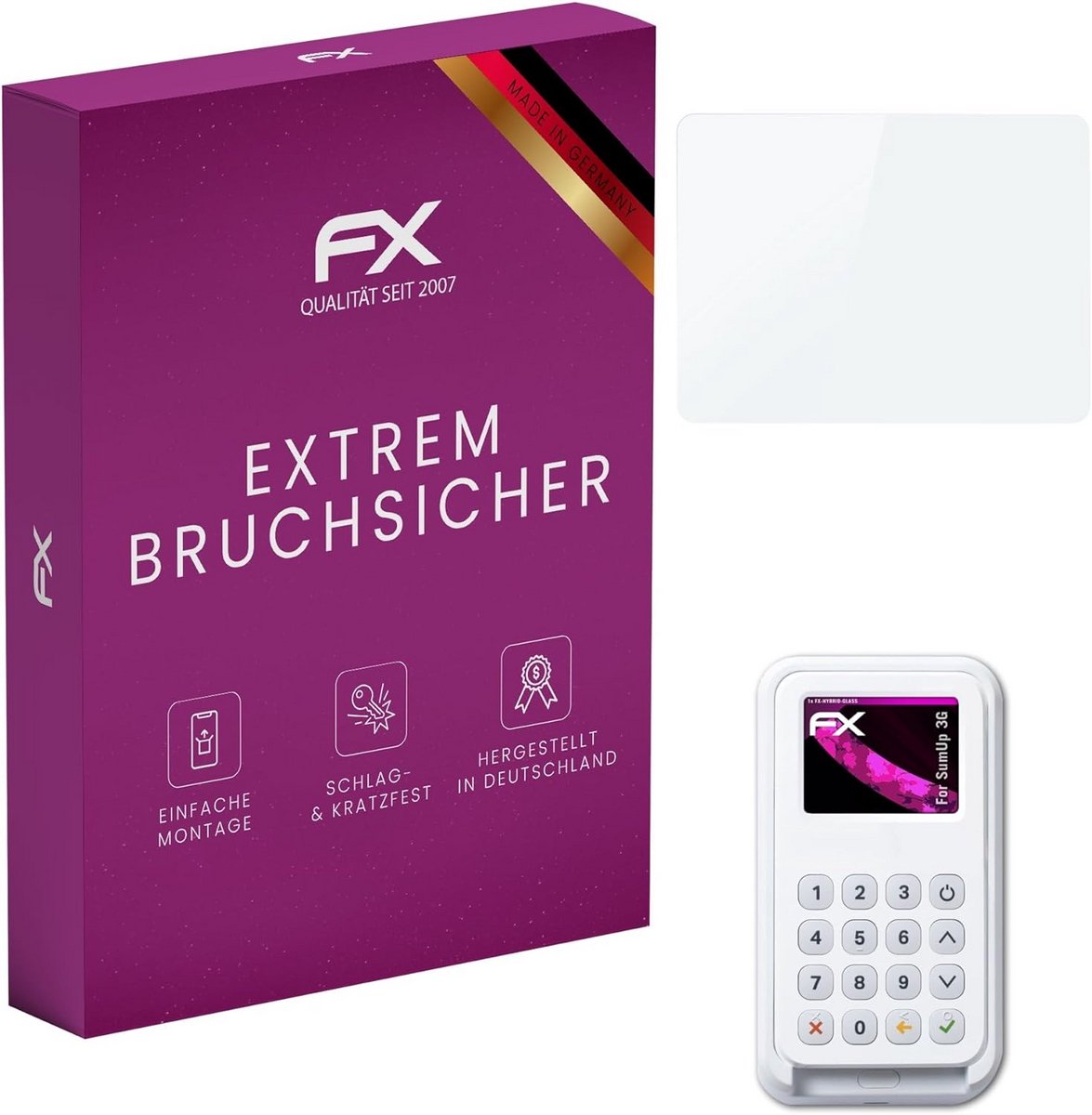 Hybride Glasfolie Beschermfolie voor SumUp 3G Display - Krasbestendig en Flexibel