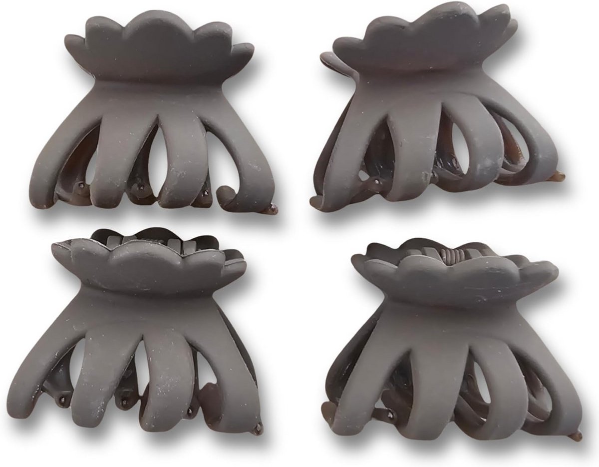 Set van 4 Mini Haarspeldjes met Stevige Metalen Veer - Compact Haaraccessoire voor Dames