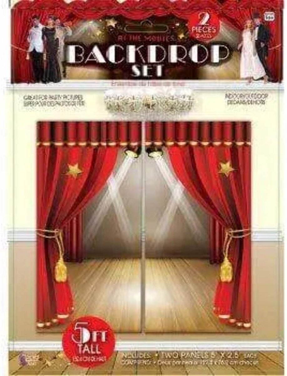 Filmavond Achtergrondset voor Feestdecoratie en Fotoshoots