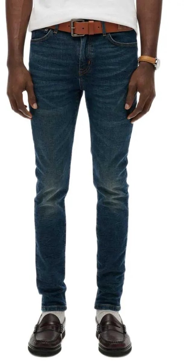 Superdry Vintage Skinny Spijkerbroek 32 32 Man Blauw