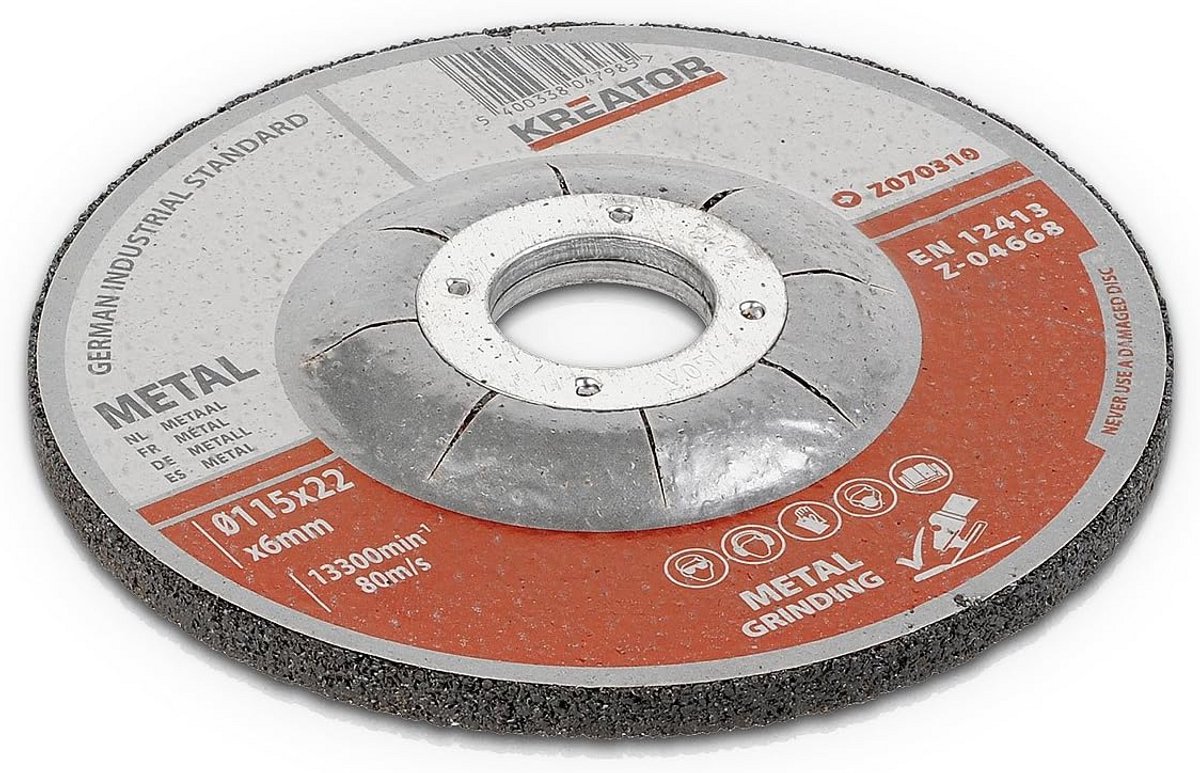 3x Dikke Slijpschijven voor Metaal Bewerken 115mm x 6mm - Krachtige Doorslijpschijven