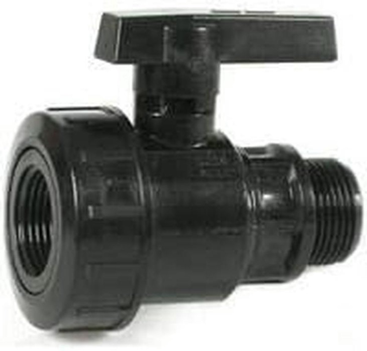 Enkelhendel Afsluiter PVC 2 Inch Binnendraad Buitendraad