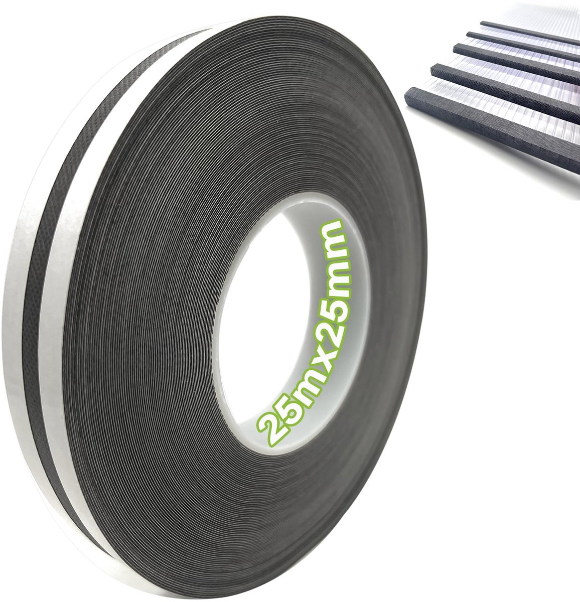 Anti-stof tape voor Serre en Broeikas (25 meter x 25 mm) - Wandplaat Afdichtband