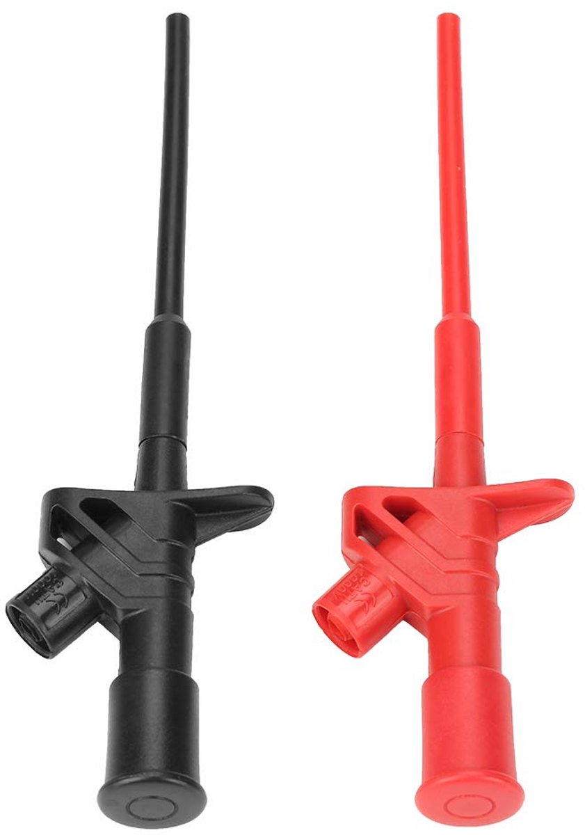 Flexibele Testsonde Set (2 stuks) met 4mm Banaanstekker voor Oscilloscopen - Hoogspanning & Betrouwbaar