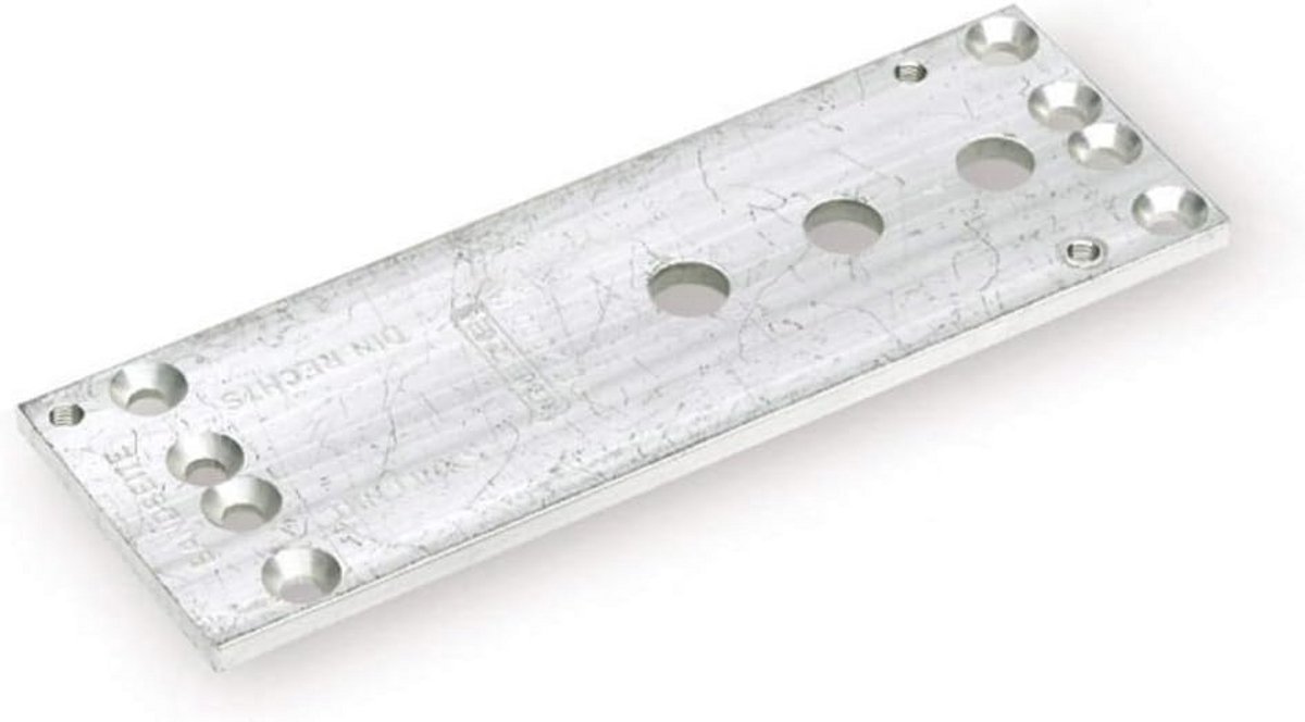 Montageplaat met schroeven voor TS 4000 cilinder slot zilver