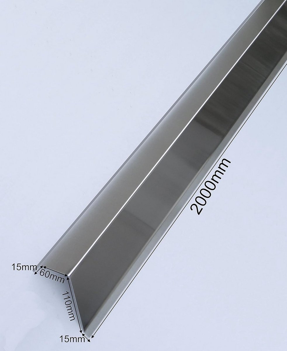 Aluminium Hoek Afsluitplaat Dakrand 2 Meter - Gevel- en Dakafwerking