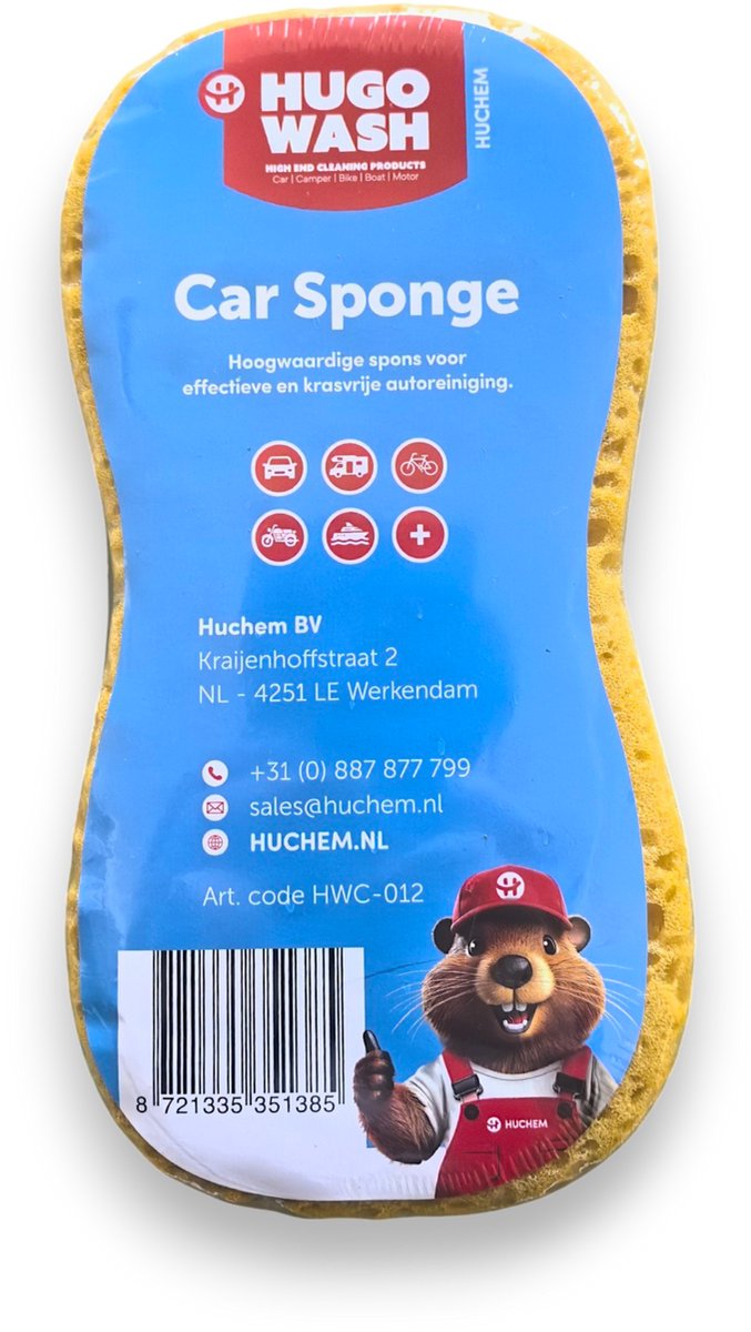 Spons | Car Sponge Groot | Mega Autowas Spons | Hugo Wash