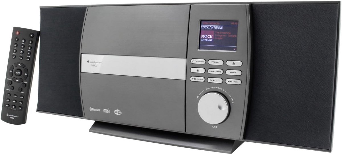 Stereo Installatieset met Internetradio, DAB+, Bluetooth en WiFi Bediening