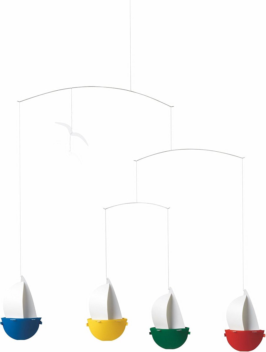 Wanddecoratie Mobiel Staal Meerkleurig voor Kinderkamer of Woonkamer