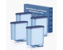 4x Mutital Waterfilter pour Philips Saeco - Cartouche de filtre pour machine à café - Compatible avec CA6903 AquaClean LatteGo - 3 mois par filtre