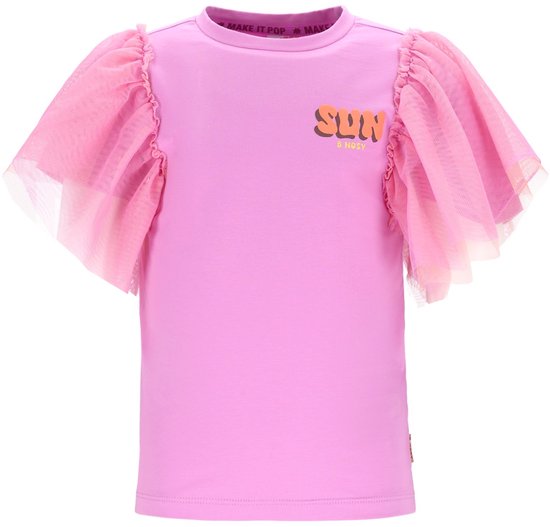 B.Nosy Y602-5412 Meisjes T-Shirt Roze - Maat 122/128