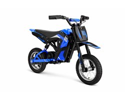 Elektrische Kindermotor - Kinder Motorfiets - 300W Motor - 25 km/u - 36V 4Ah Batterij - 15 km Bereik - 3 Snelheden - 12 Inch Banden - Schokdempers - Trommelrem - 3 tot 12 Jaar - Blauw