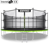 ZIPRO Jump Pro IN - Trampoline met veiligheidsnet - Ø496cm 16FT - Voor kinderen en volwassenen - Inclusief Ladder - max. 150 kg - Extra Groot