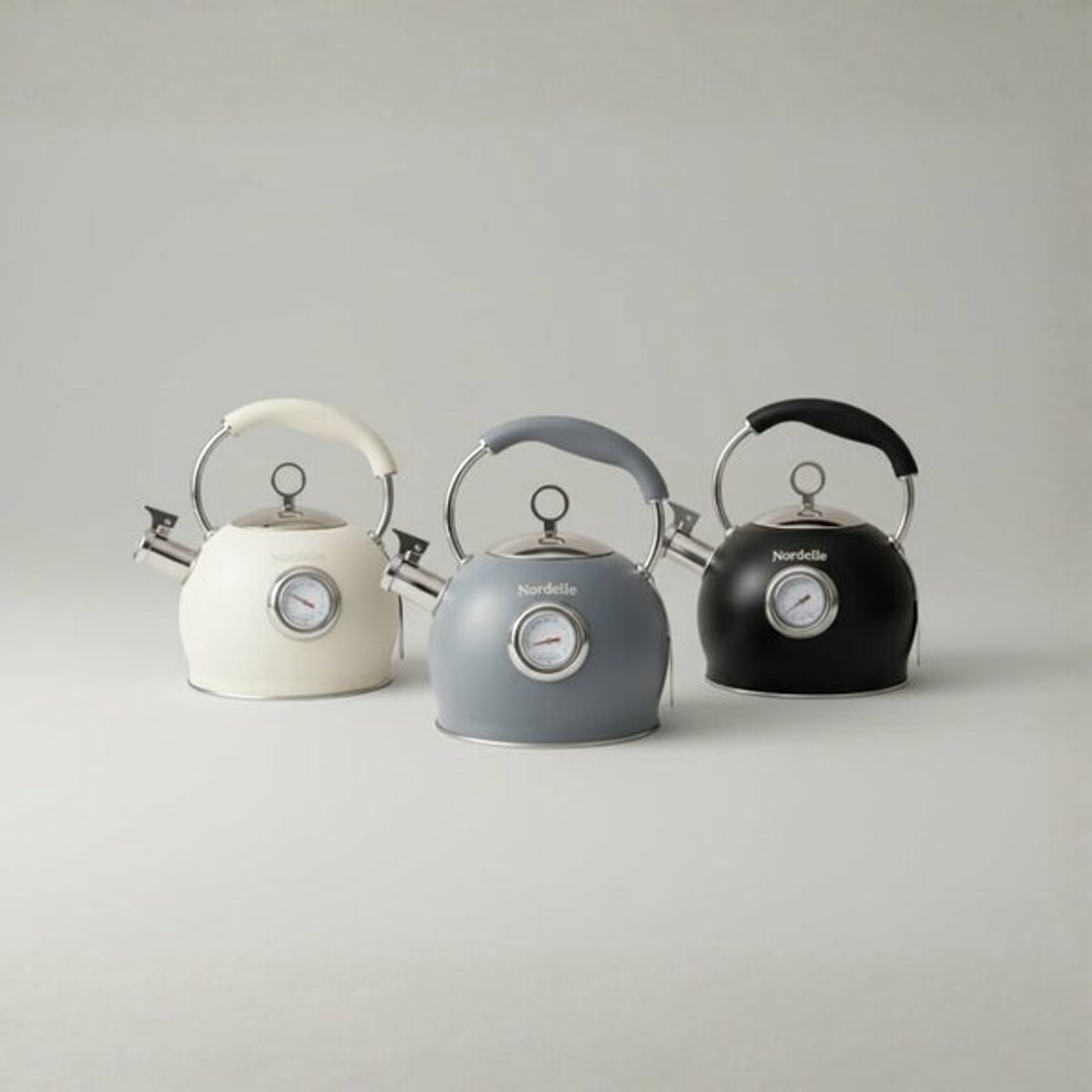 NORDELLE ROESTVRIJSTALEN THEEPOT 3L MET THERMOMETER