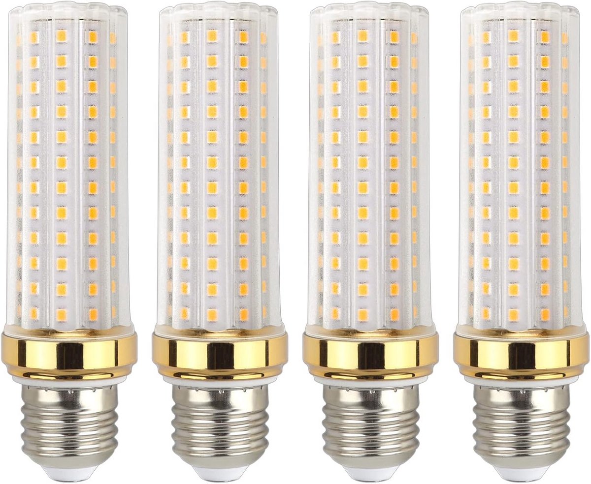 Set van 4 E27 LED Lampen 20W Neutraal Wit 4000K 2000lm Vervangt 150W Halogeen