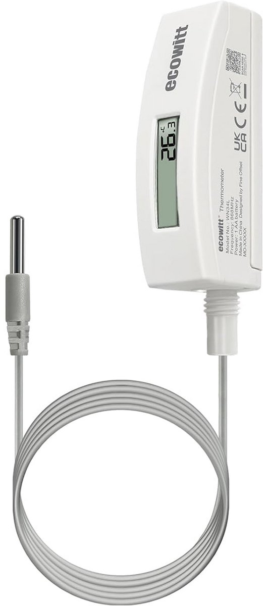 Waterdichte Digitale Temperatuursensor met LCD voor Buiten en Binnenmetingen
