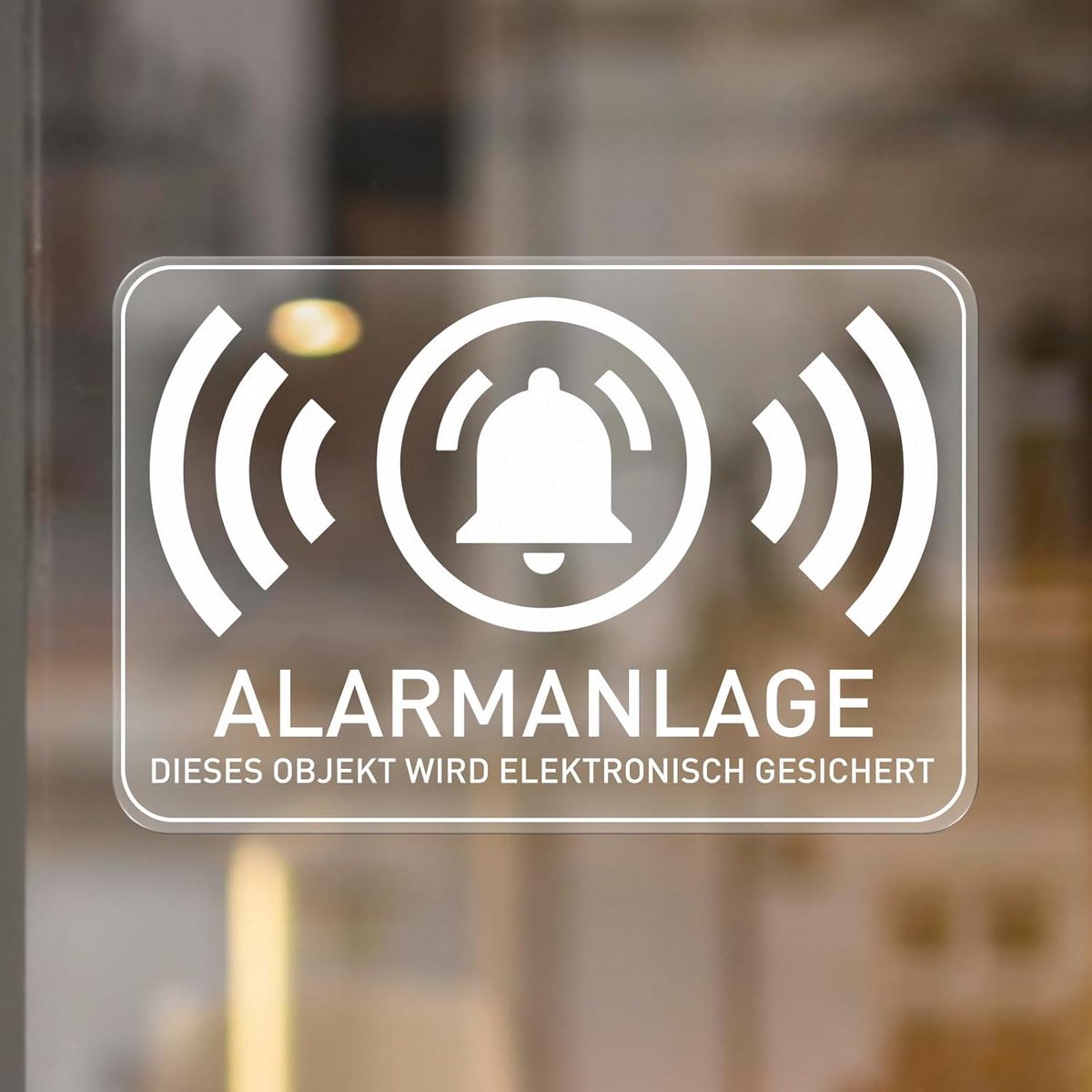 10x Alarminstallatie Stickers Zelfklevend Vinyl voor Huis en Auto