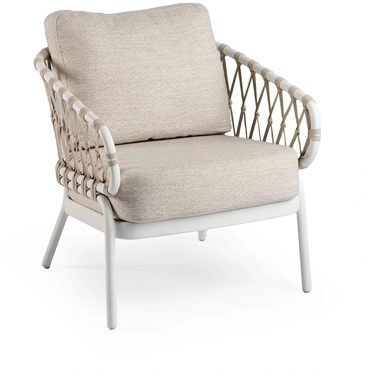 Tierra Outdoor Chaise de jardin Natal - Low Dining - Creme White