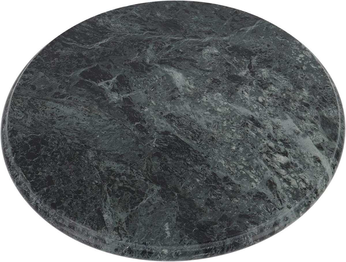 Ronde Snijplank of Onderzetter van Groen Marmer, 22 cm
