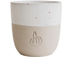 Mok - Neen danku - FY - Fop - Grappig - Lachen - Tas - Aardewerk - Handgemaakt - Servies - Decoratie - Geschenk - Cadeau - Koffie - Thee - Origineel Cadeau - Uniek - Vrienden - Koffietas