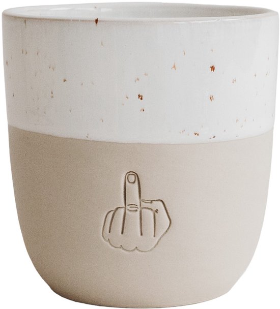 Mok - Neen danku - FY - Fop - Grappig - Lachen - Tas - Aardewerk - Handgemaakt - Servies - Decoratie - Geschenk - Cadeau - Koffie - Thee - Origineel Cadeau - Uniek - Vrienden - Koffietas