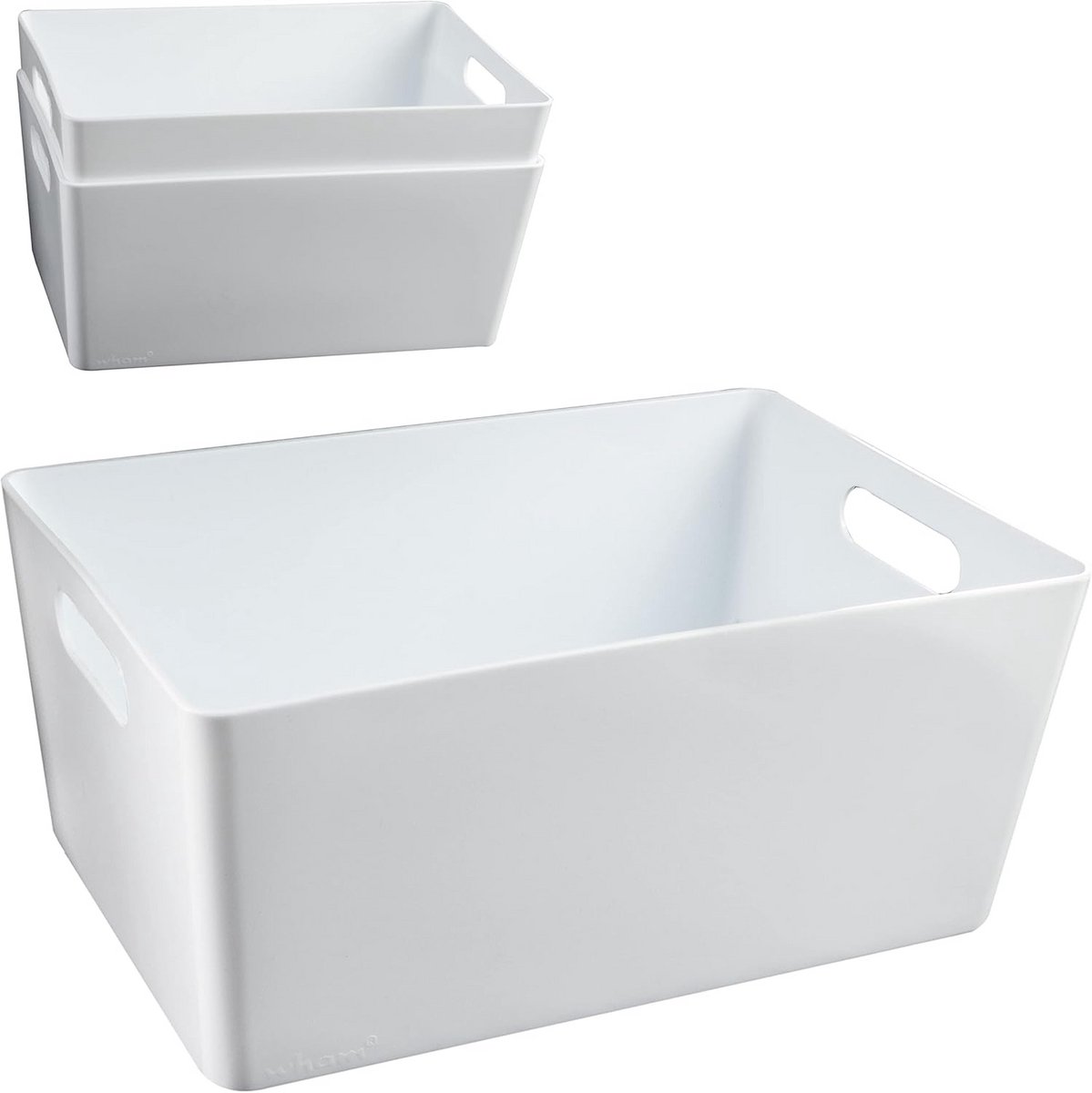 3x Opbergbox Wit voor Laden en Kasten - Organizersysteem 3,9 Liter