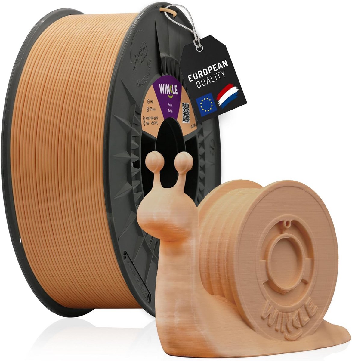 PLA 3D Printer Filament 1.75mm Beige 1KG Duurzaam Materiaal