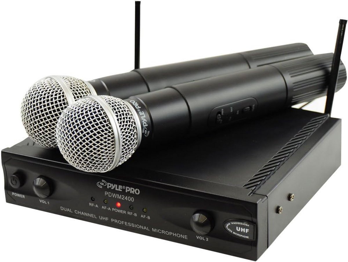 Draadloos Dubbel Microfoonsysteem voor Optredens en Presentaties