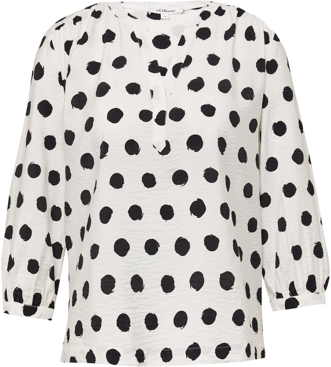 Gestructureerde blouse van een viscosemix