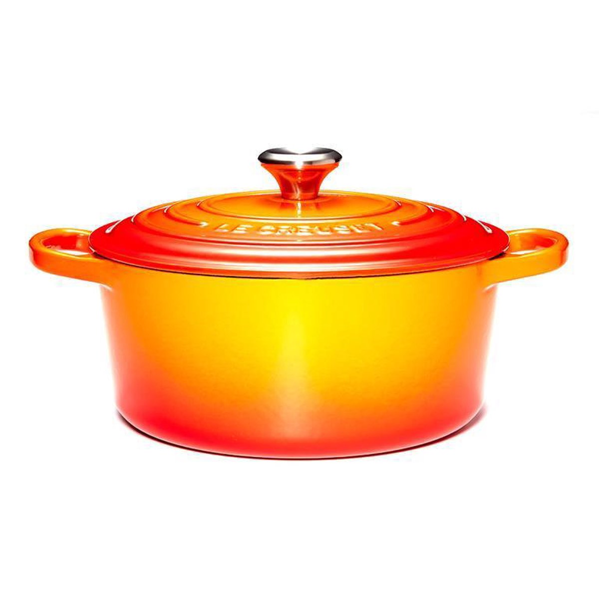 Le Creuset Ronde Stoof-/Braadpan 24 cm Oranje-rood