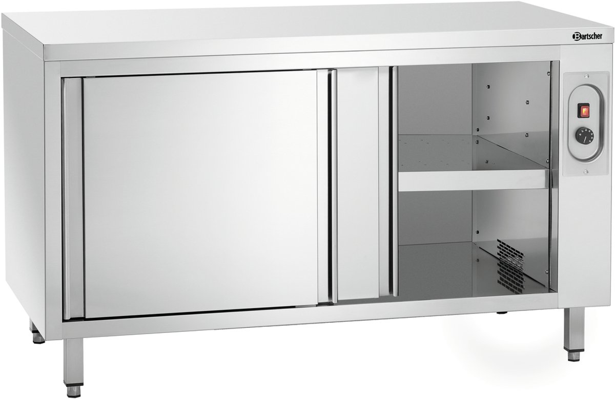 Bartscher Warmhoudkast - RVS - 2 Schuifdeuren - 1400x700x850mm