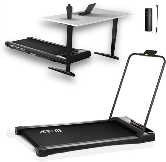 Foto: Aj sports loopband 1 12 km u hardloopband walking pad wandelband treadmill extra krachtige 2 0 pk motor inklapbaar hartslagfunctie 12 programma s 99 voorgemonteerd de perfecte loopband voor onder het bureau fitness hyrox