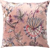 Dutch Décor FLORE - Housse de coussin 45x45 cm - Misty Rose - Rose