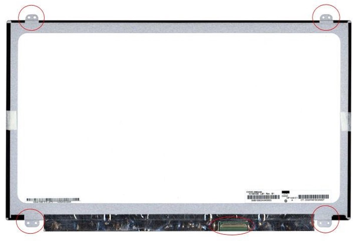 Laptop LCD scherm 15,6" KL.15608.009 (glanzend)