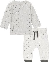 Noppies Set(2delig) Unisex, Shirt en Broek Wit Sterretjes - Maat 68