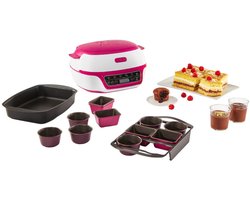 cake maker 1100w wit/framboos - tefal - kd810112