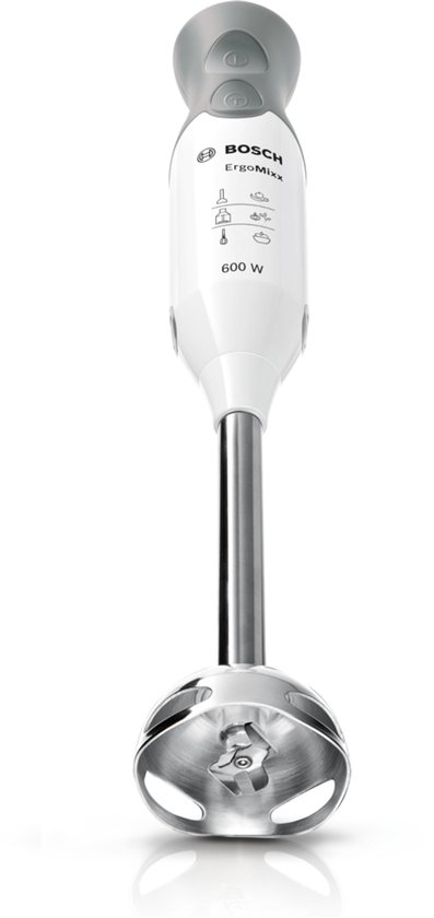 Bosch MSM66110 ErgoMixx - Staafmixer - 600W - Inclusief maatbeker - Wit/Grijs