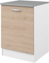 Onderkast Eko 60 cm met deur - eik