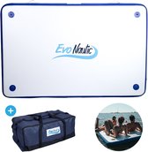 EvoNautic Opblaasbaar Eiland - Watervlot - Drijvende Mat - Watermat - Zwemvlot - Stevig PVC