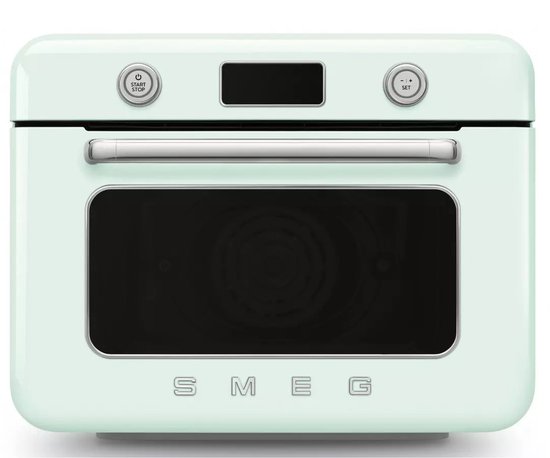 SMEG COF01PGEU – combi-stoomoven – watergroen – jaren 50