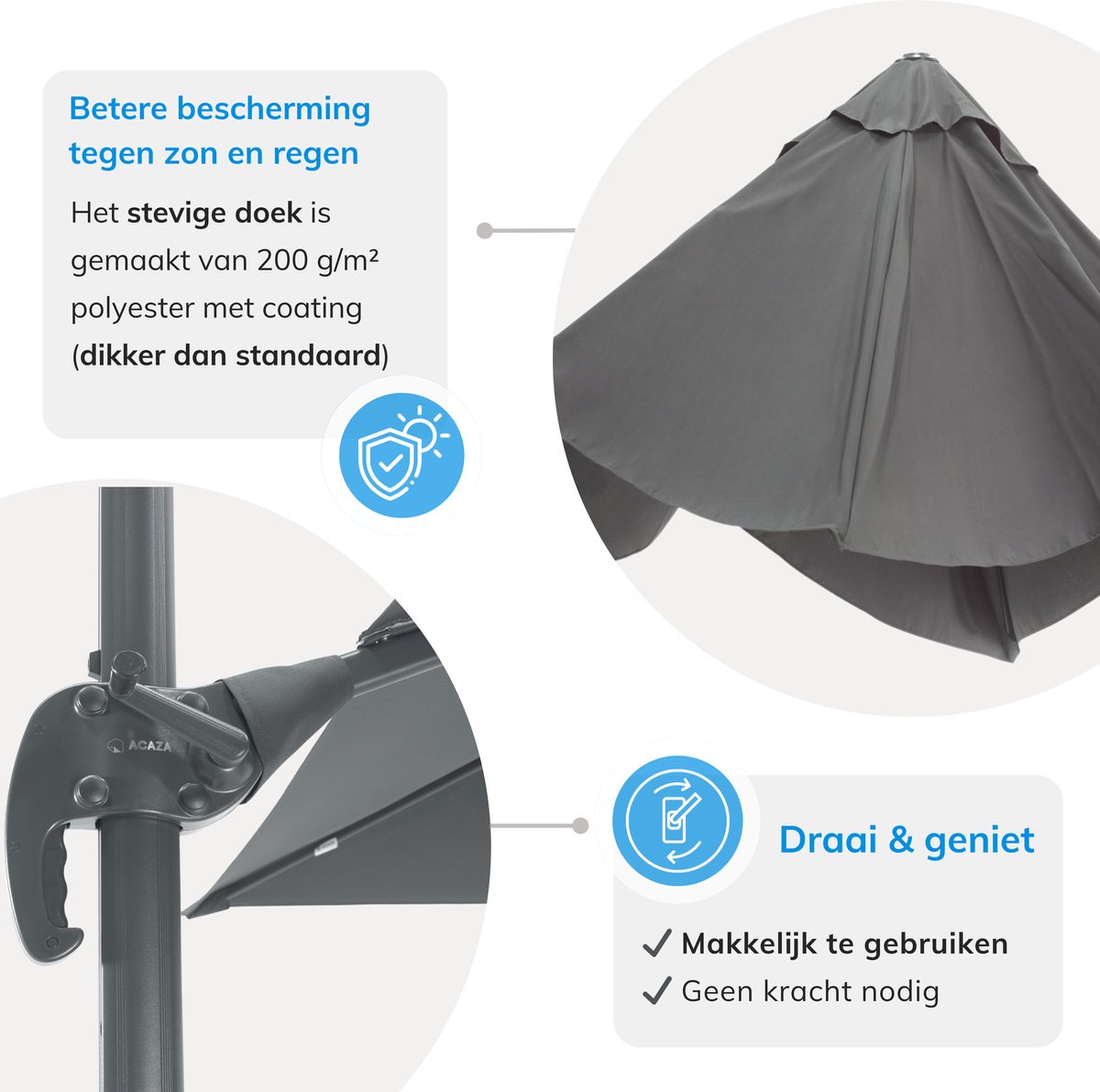 250 cm Parasol kopen? Middelgrote 2,5 meter parasols 250 cm Parasol kopen? Middelgrote 2,5 meter parasols